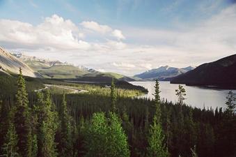 #1: Muncho Lake, looking south from Muncho Lake Viewpoint