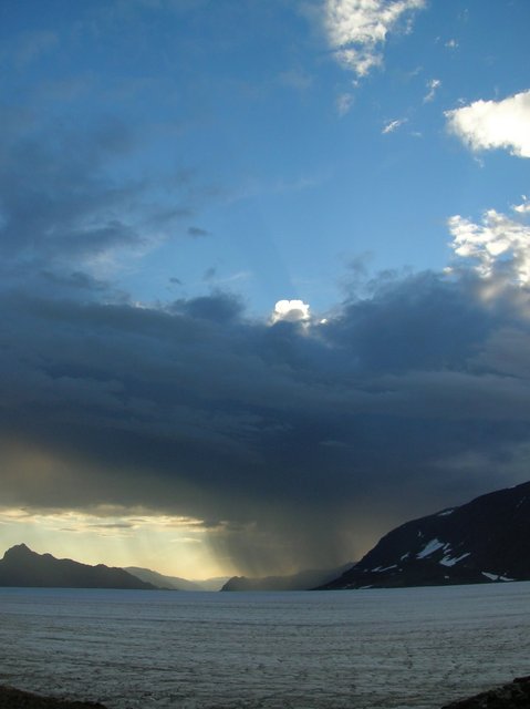 Looking East across the Llewellyn glacier towards the 59°N 134°W confluence point