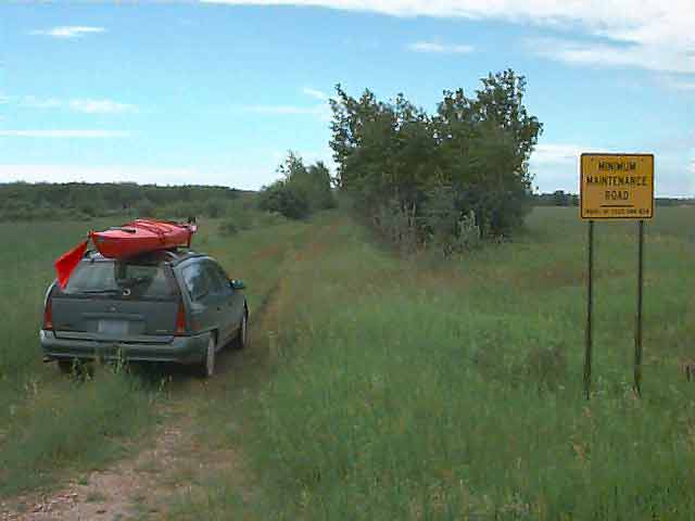 I headed into Canada after scouting this road on the U.S. side of the Confluence