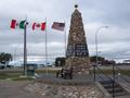 #10: Rugby, North Dakota 72 km directly south of the confluence.  The Geographical Center of North America.