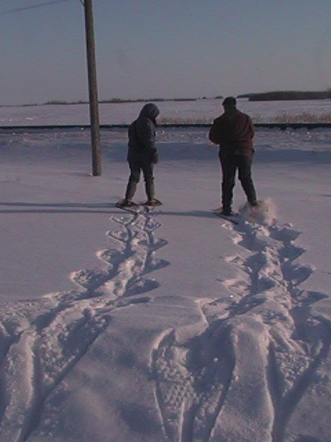 Snowshoeing to find Confluence