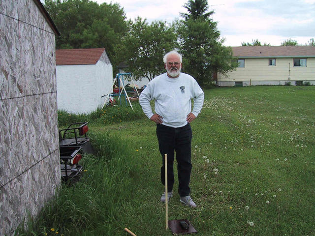 South, with Barrie and the home on the property