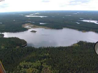 #1: General Shot.  Confluence just to the right of lake centre.