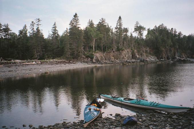 The beach where we launched our kayaks