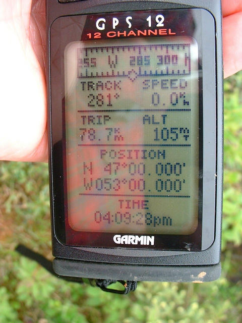 GPS screen