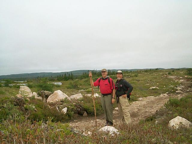 Wayne and I on the rough atv road coming back.