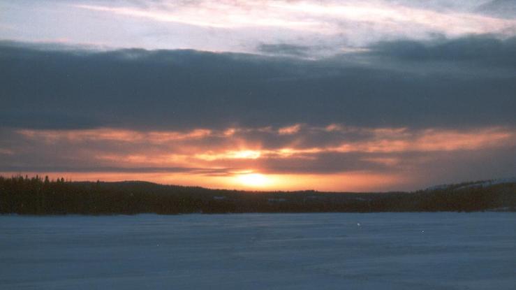 Sunset over Northwest (First) Pond