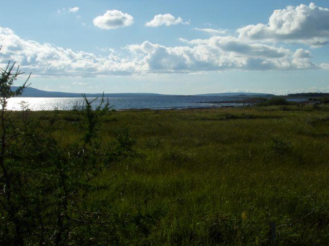 Looking northwest back towards the launch site