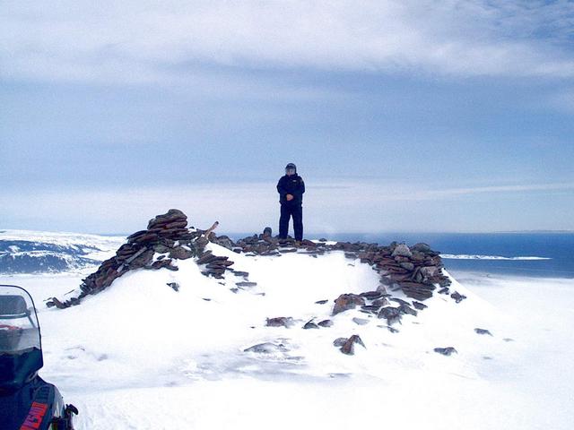 Old British Navy Cairn on Chateau Hill.