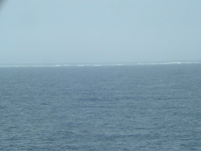 The sea is heavily breaking on West Spit