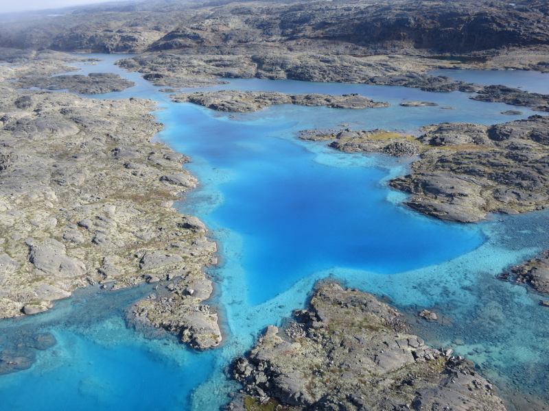 Nearby stunning blue lake