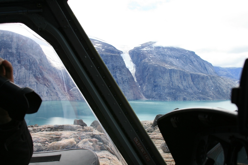 Looking across the fiord at 70N 70W