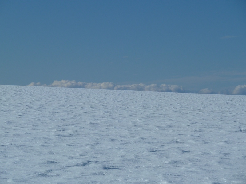 Clouds on the horizon at 80N 80W