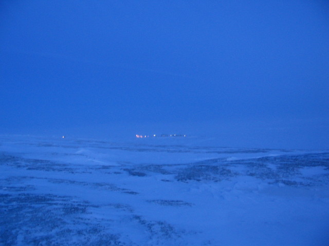 Looking East towards the weather station