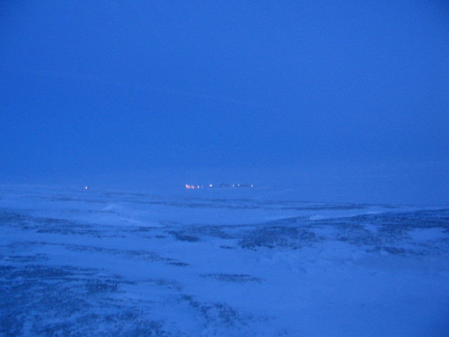 Looking East towards the weather station