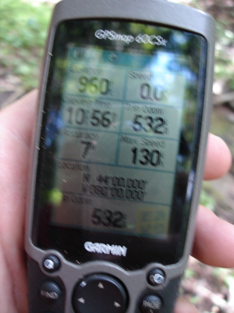More GPS Info Note Elevation 960 ft