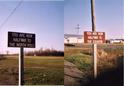 #9: Signs close to the confluence on the N45 line.