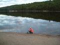 #7: On a still lake, even washing dishes can be picturesque