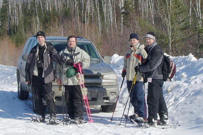 The team (from left to right: Victor, Sergey, Artem, Igor; Kirill is taking the photo)