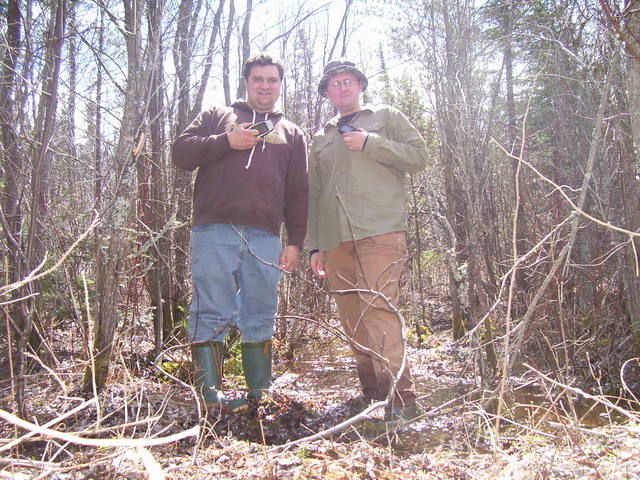 Representin' the N to the ONT the "Confluence Boyz" show their GPS salute