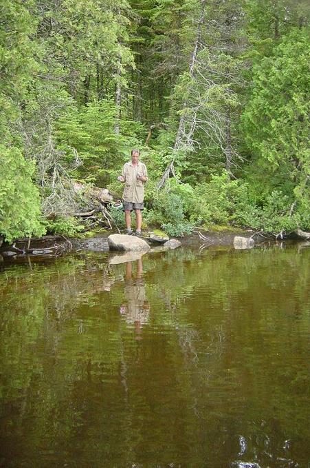 Denis at 500 meters from the confluence