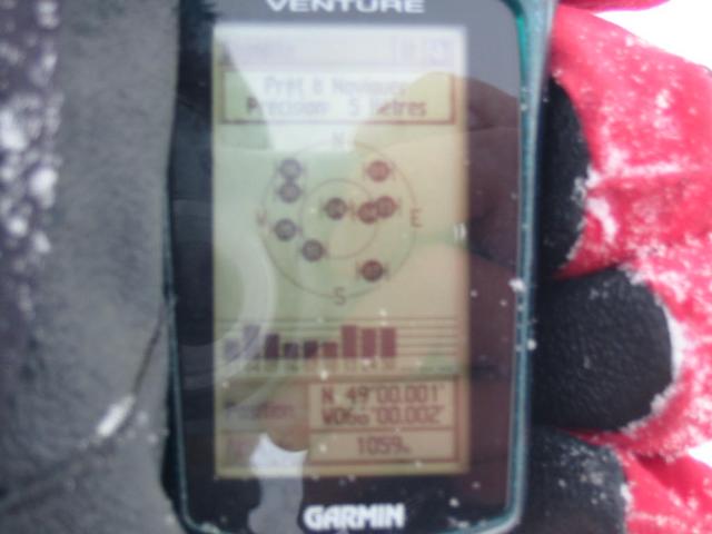 GPS showing elevation of 1059 meters