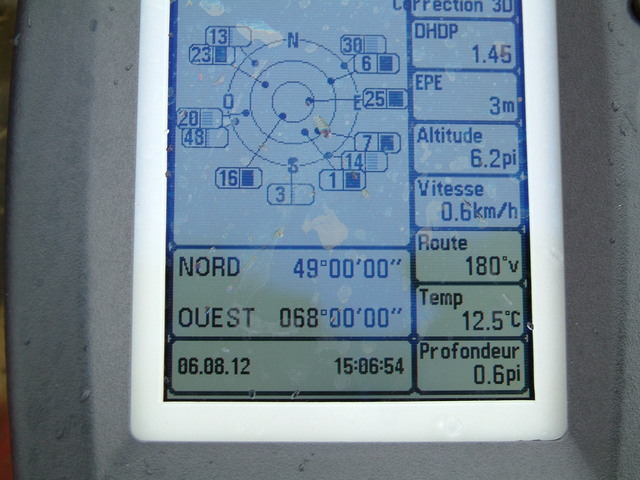 The WayPoint on the GPS