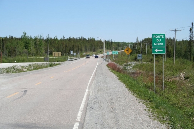 Entrée de la Route du Nord / North Road access