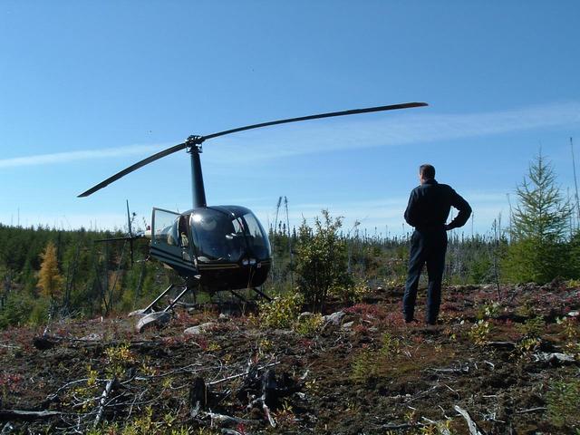 Notre hélicoptère un Robinson R44 - Our helicopter a Robinson R44