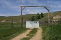 #7: Padlocked Giles Ranch gate.