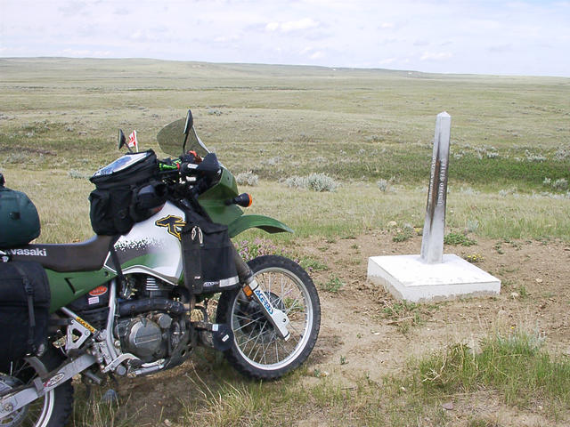 Border marker looking NE