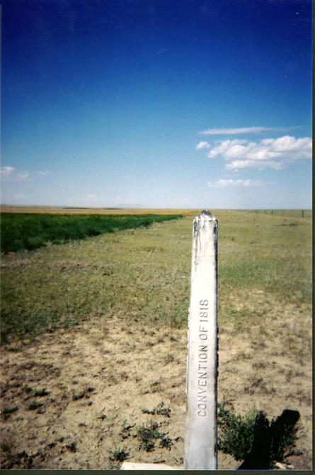 Looking west along the Alberta/Montana border