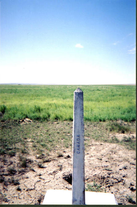 Looking south into Montana