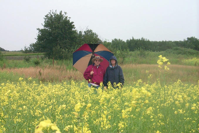 Carolyn and Grant waiting for Alan's return.