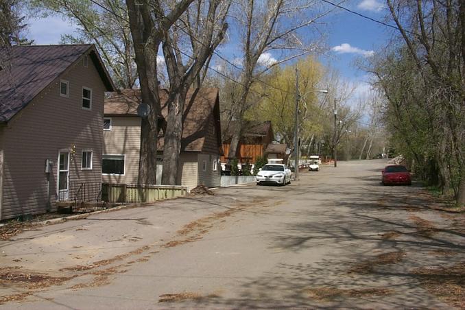 The Hamlet of Darlings Beach on the shore of Lac Pelletier