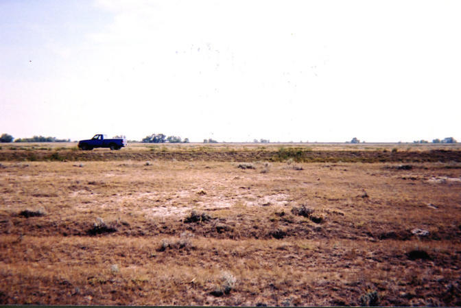 Looking east from confluence