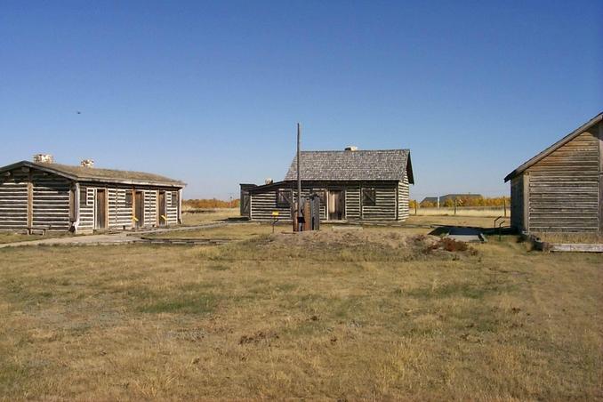 Last Mountain House - a reconstruction of an 1869 fur trading post.