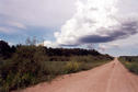 #2: A die-straight prairie road leads east from where Picture #1 was taken.