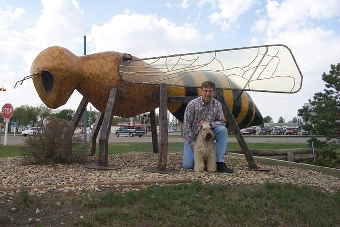 "The Place to BEE". Tisdale's Honey Bee mascot.