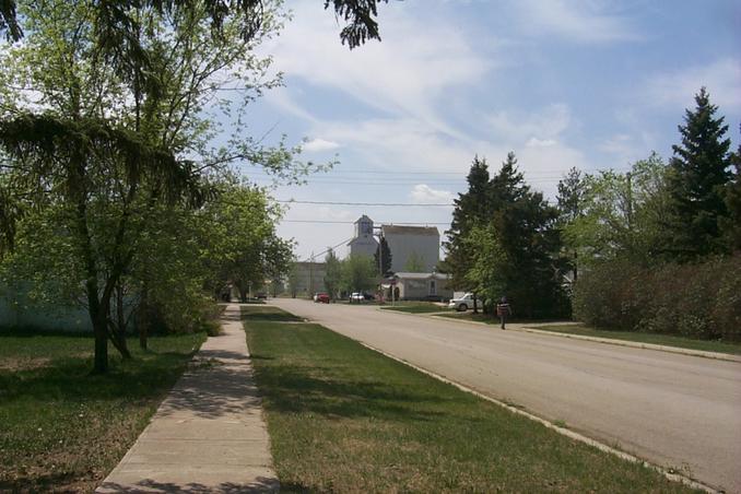 A street in Kinistino.