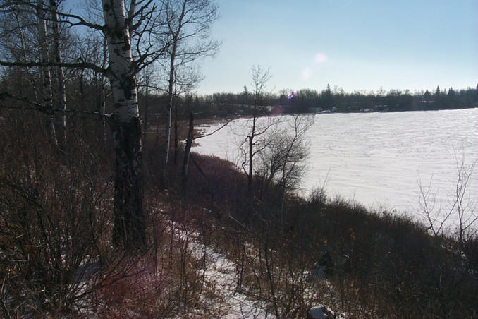 The southeast part of the lake.  An interesting contrast to the same view we saw in August.