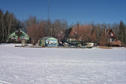 #8: Cottages along the lake.  Picture was taken from near the confluence.