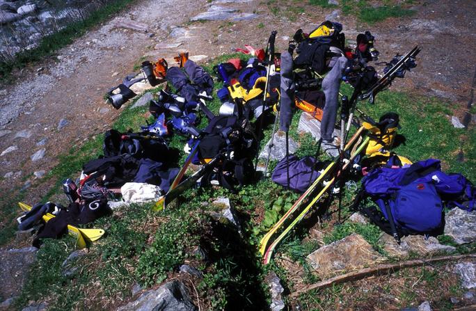 Used socks can prevent unattended gear from being stolen