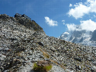 #11: Trail up the moraine to Refuge Albert 1er