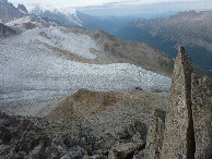 #9: View from the Col des Grands down to the refuge