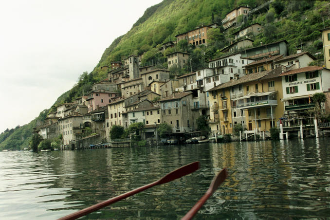 Gandria from the lake - Gandria vista dal lago