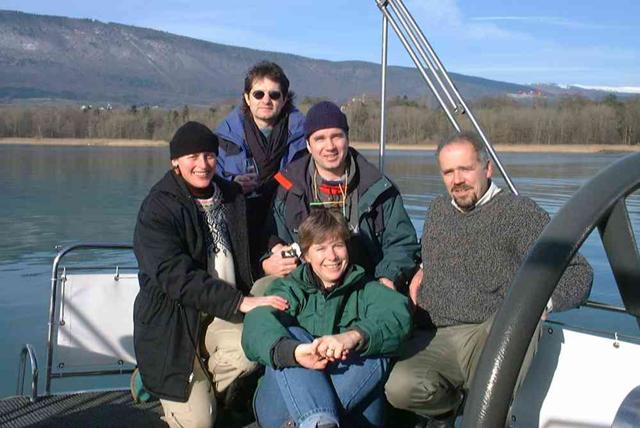 The staff (from left to right), Dominique, Claude, Magali, Babar and Jean-Pierre