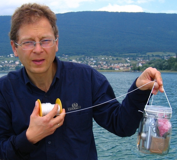 Confluence Hunter holding Preserving Jar