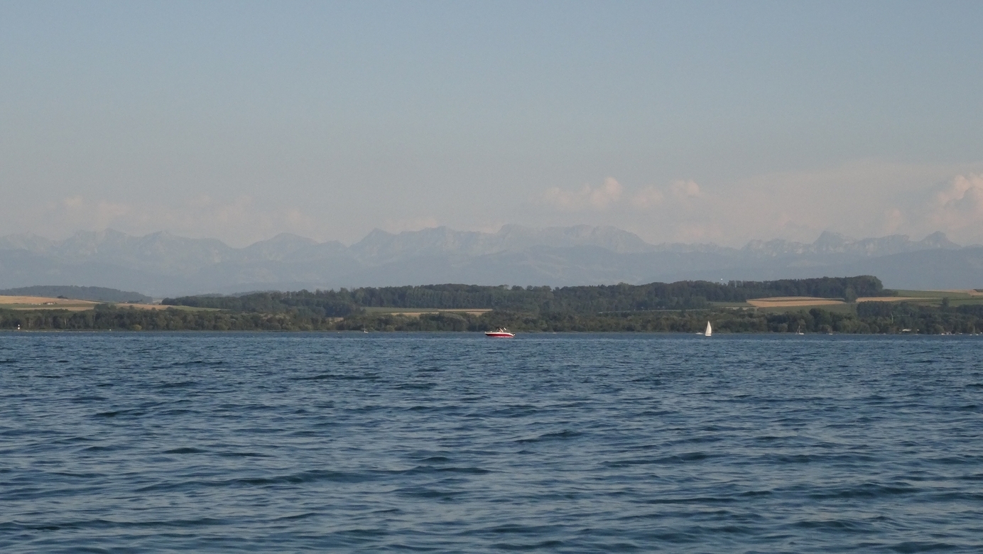 High Alps in the background