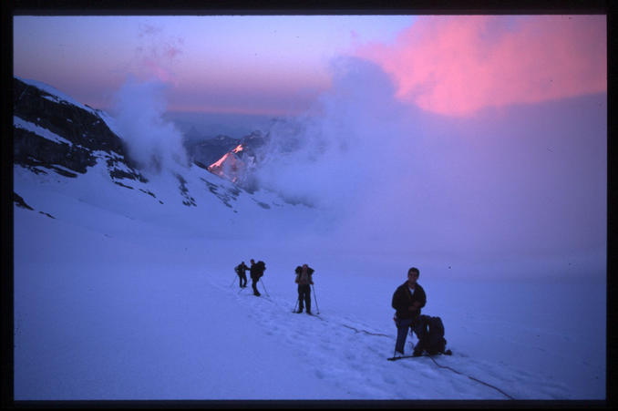 Morning impressions on the glacier